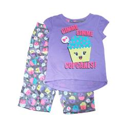 Joe Boxer Girls Gimme Cupcakes Glitter 2 Piece Pajama PJ Set X-Small (4/5)