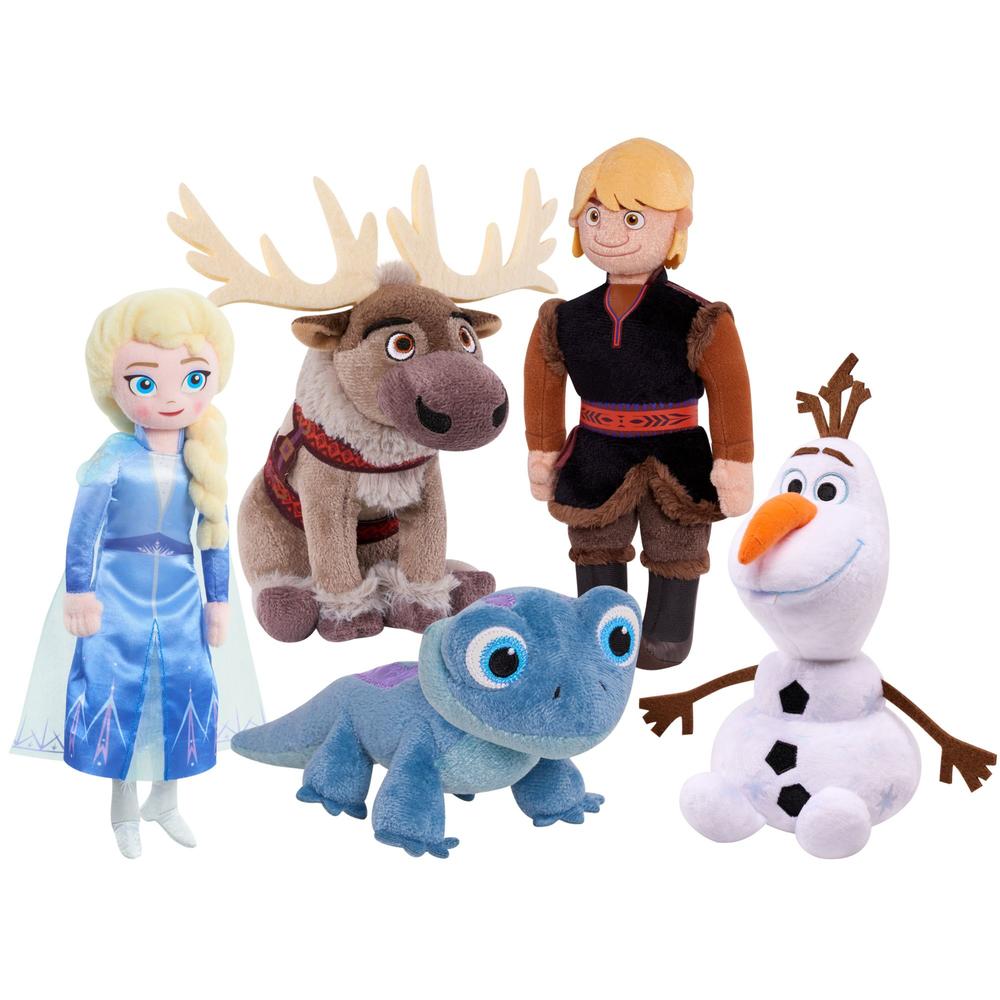 Disney Frozen Plush Collector Set with Elsa, Kristoff, Sven, Olaf & Salamander