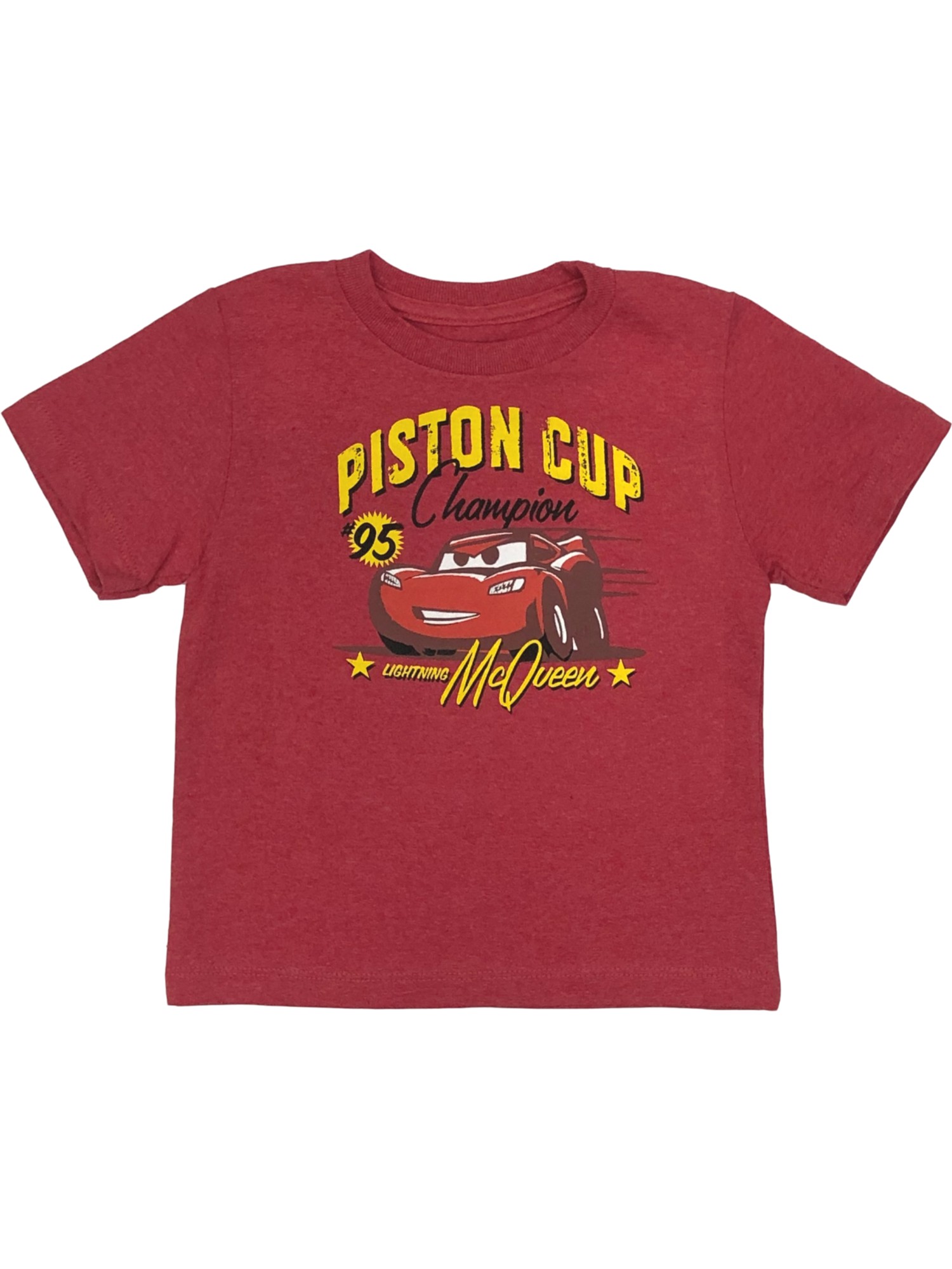Disney Cars Infant Toddler Boys Red Lightning McQueen Tee Shirt