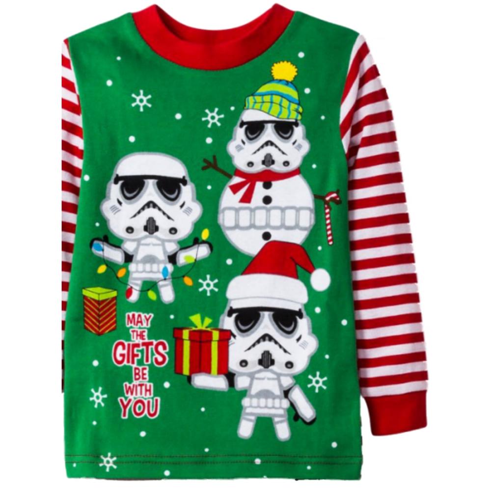 Star Wars Infant & Toddler Boys Green Star Wars Stormtrooper Christmas Pajama Sleep Set