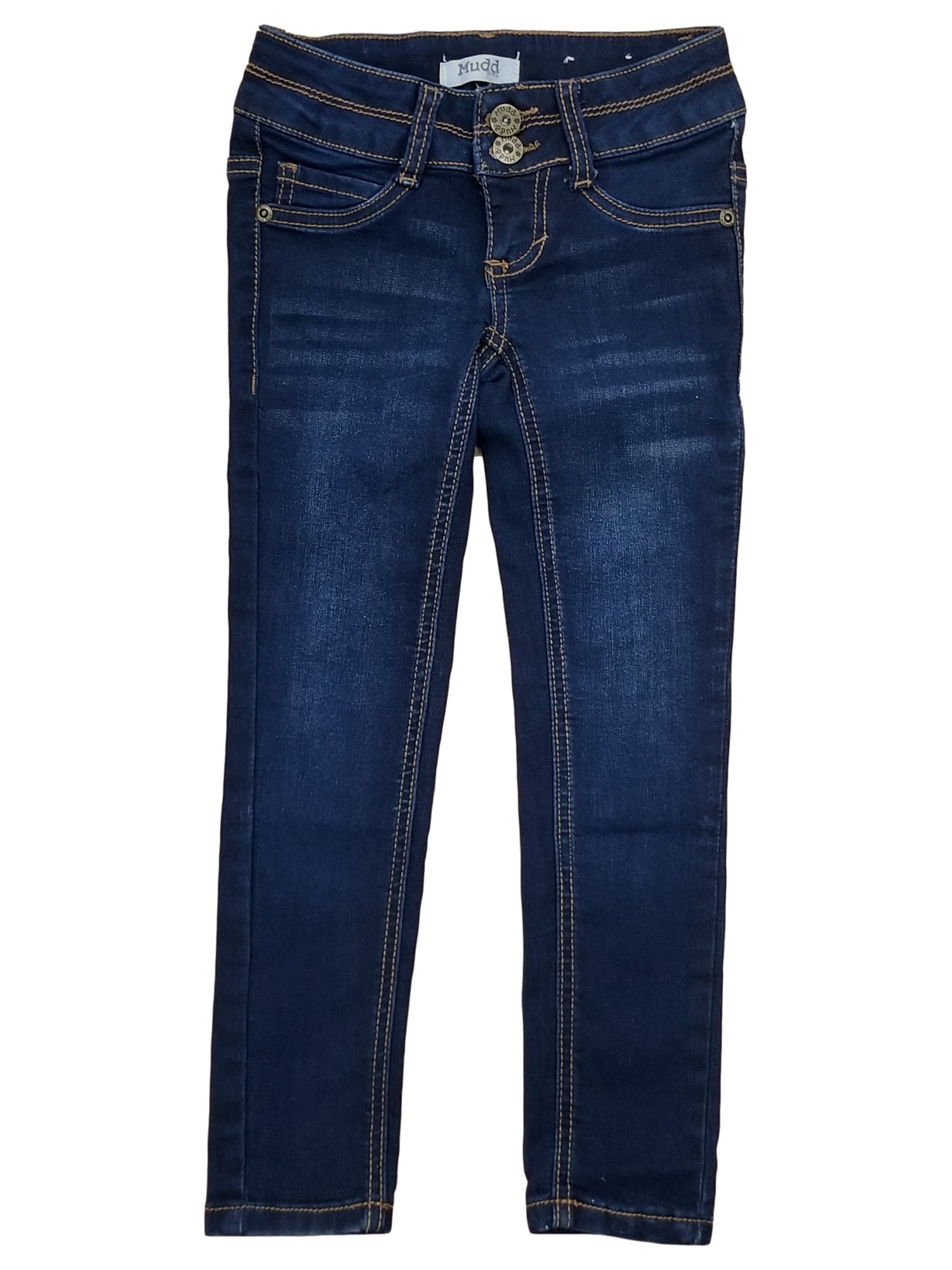 Mudd Girls Dark Navy Blue Denim Flex Stretch Cute Comfy Jeans Jeggings Pants 6