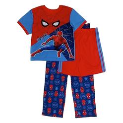 Marvel Boys Blue & Red Spider-Man 3 Piece Pajama Superhero Sleep Set
