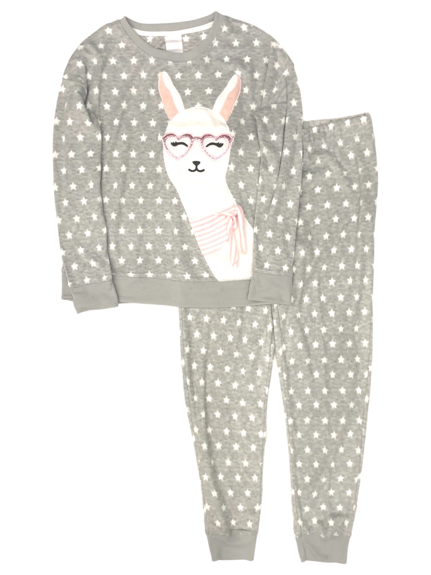 Sleep On It Girls Pajamas Set 2-Piece Minky Fleece Button-Up