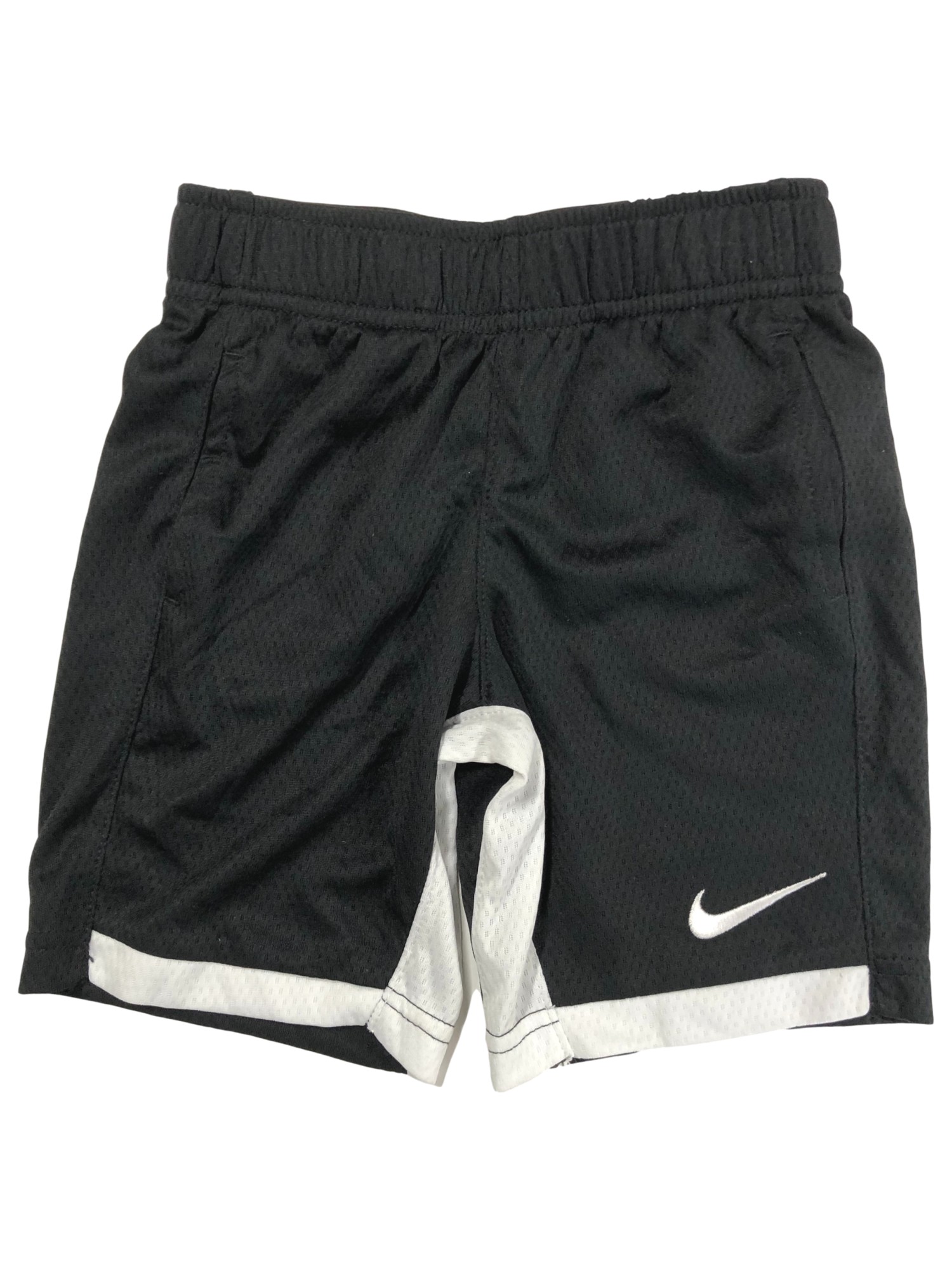 Nike Dry Toddler Boys Black & White Athletic Basketball Shorts 4T