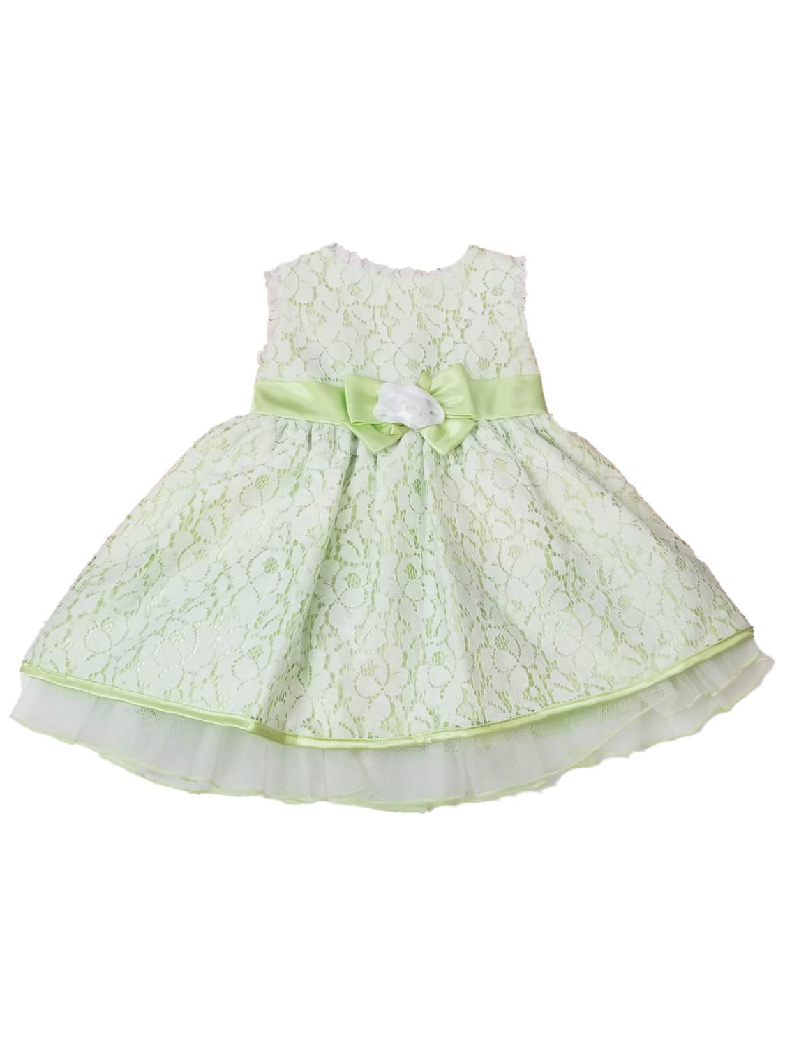 GEORGE Infant Baby Girls Mint Green Lace Easter Spring Holiday Party Dress