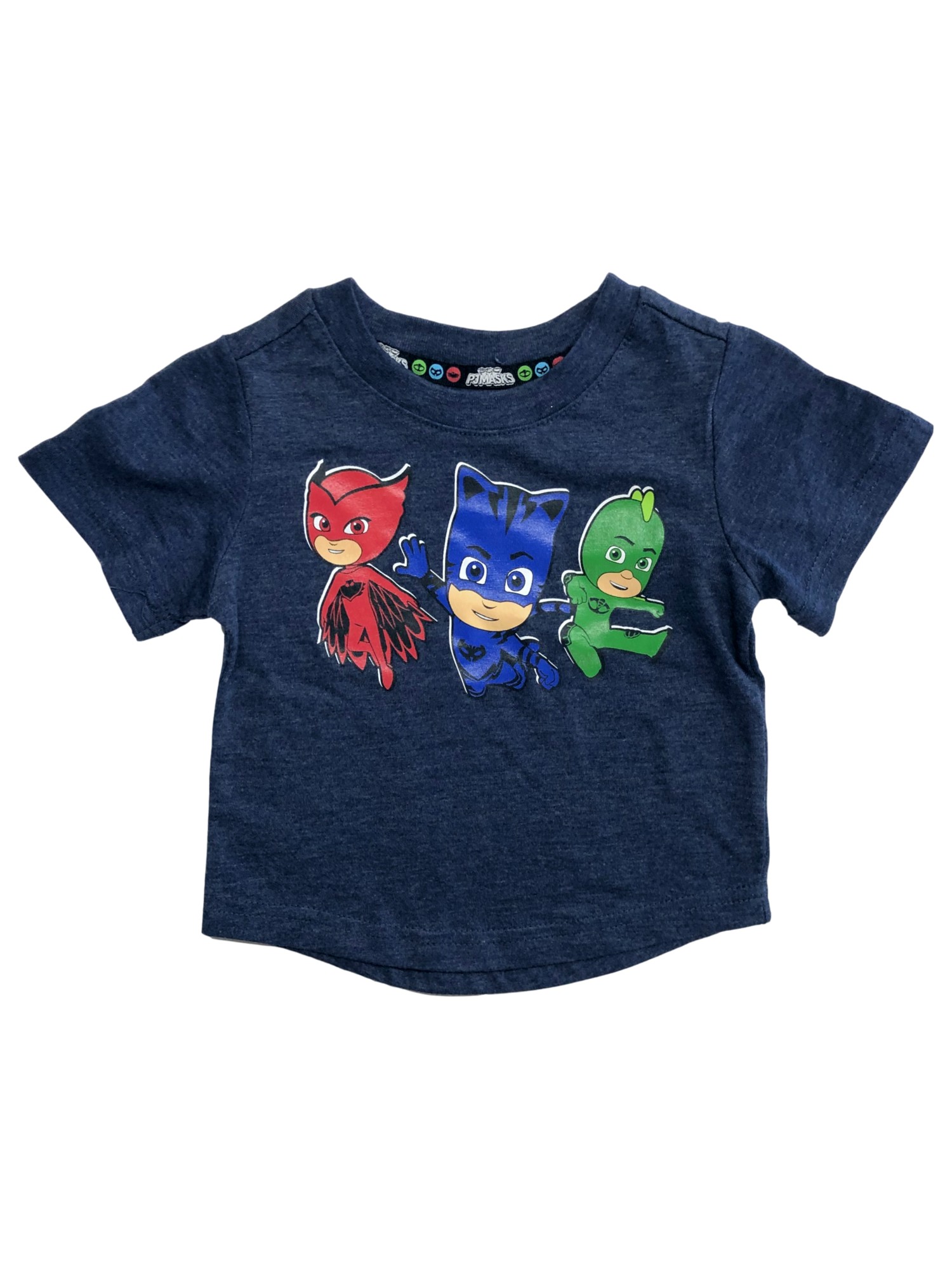 PJ Masks Infant Boys Short Sleeve Navy Blue T-Shirt Tee Shirt