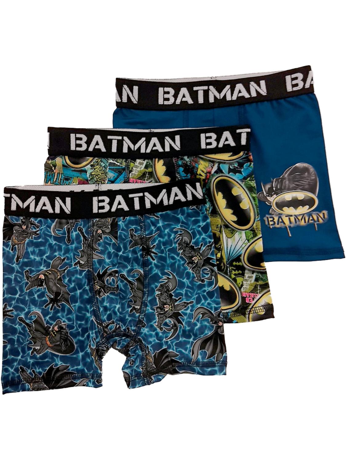 Bioworld DC Comics Boys 3pc Batman Boxer Briefs Boxer Shorts Set Underwear