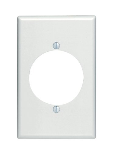 Leviton White Range Outlet Cover Dryer 2.15" Receptacle Wallplate Welder 80528-W