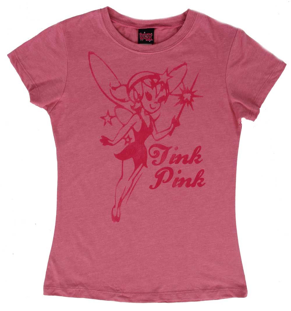 Peter Pan Tinkerbell Tink Pink T-Shirt Tee