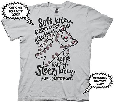 The Big Bang Theory Soft Kitty With Sound Adult T-Shirt Tee