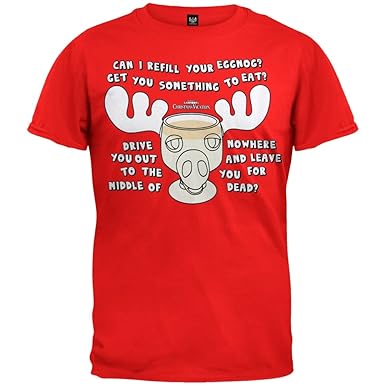 Christmas Vacation National Lampoon Mens Moose Mug T-Shirt Tee