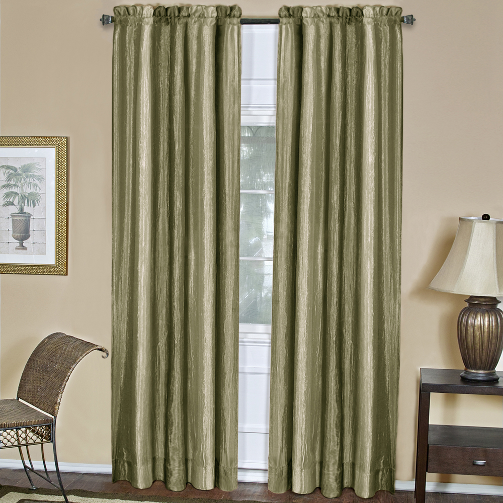 Achim Home Furnishing: Ombre Sage Striped Modern Window Curtain Panel