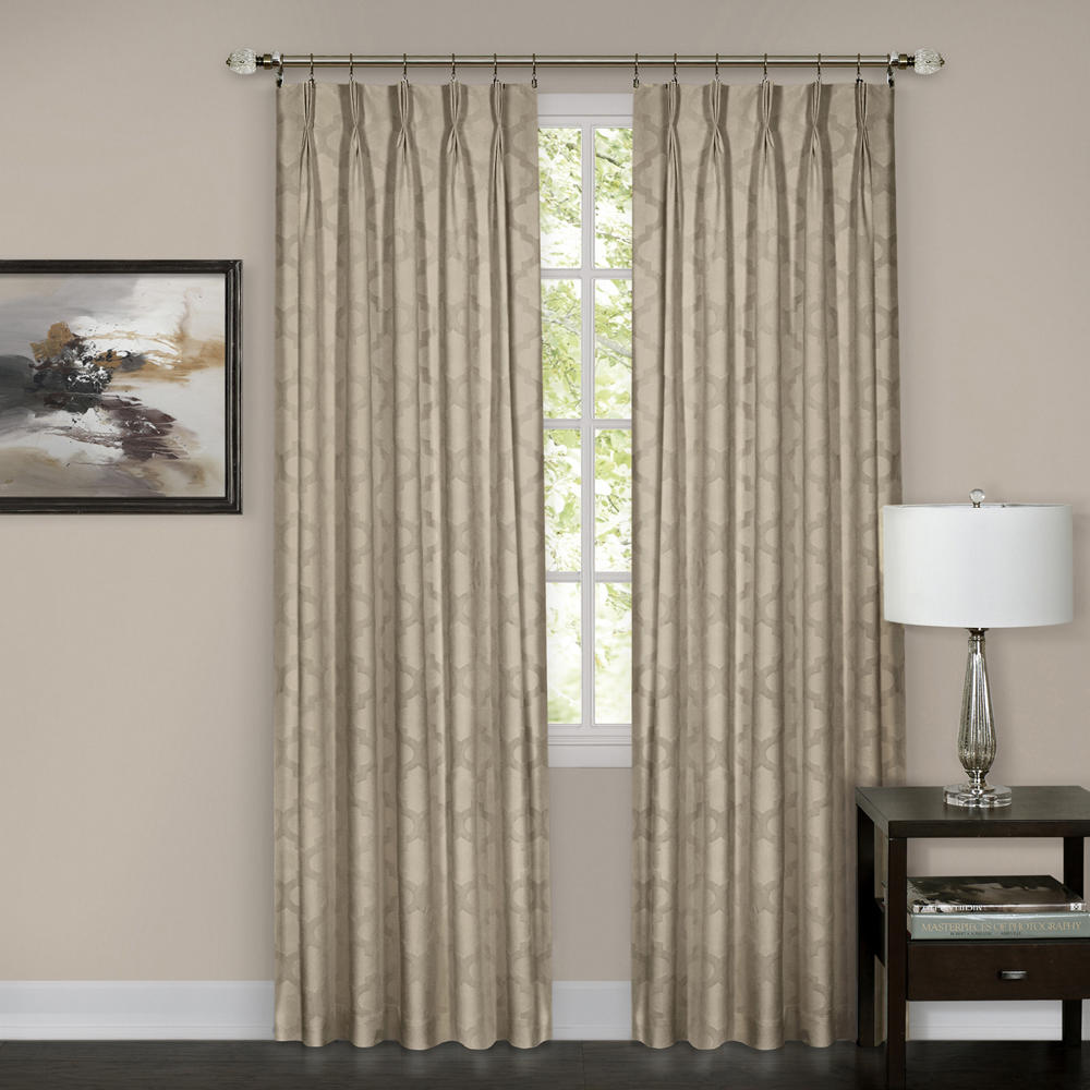PowersellerUSA 2-Pack 98% Blackout Energy Efficient Pinch Pleat Window Privacy Curtain Rod Pocket or Tie-Back Panels