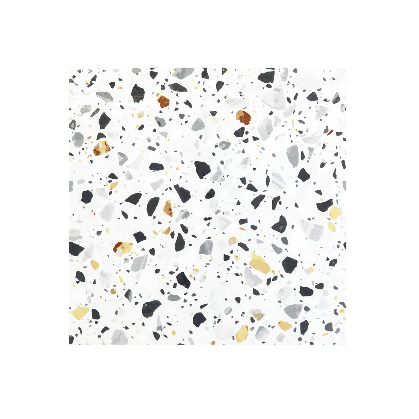 Designer Home Mosaic Speckle Multi Vinyl Floor Tiles Self Stick Peel Flooring 12" x 12", 1-Pack (20 Pieces)