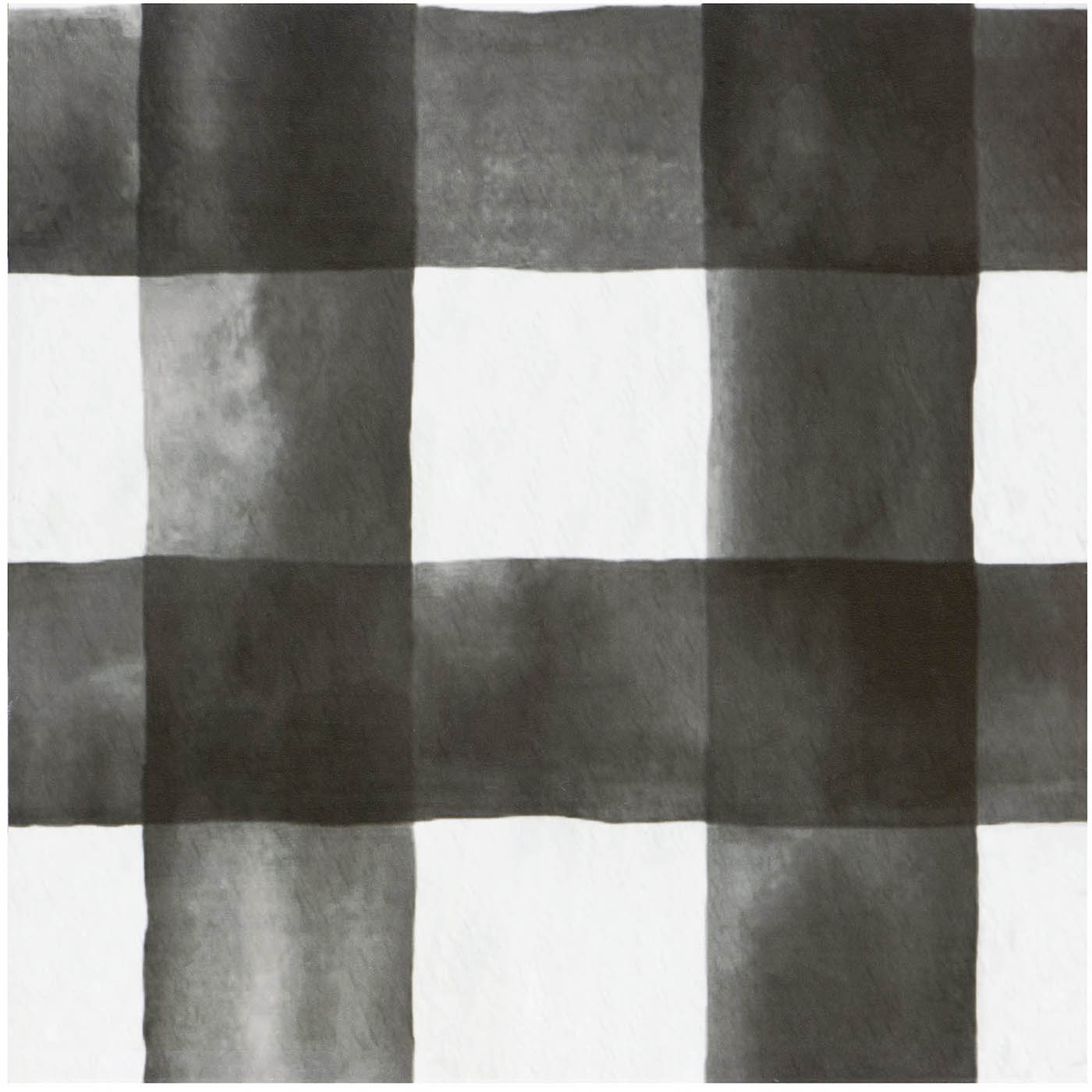 PowerSellerUSA Self-Stick Vinyl Modern Geometric 40-Pcs 1.5mm Thick Floor Tiles, 12" x 12", Black/White Watercolor