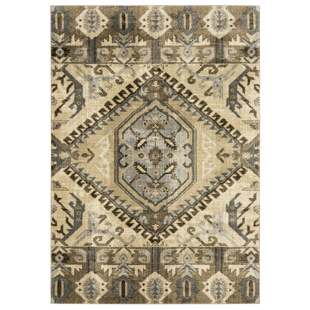 Sphinx Florence Area Rug 5090D Traditional Beige Angled Curls