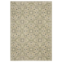 Sphinx Florence Area Rug 4334E Casual Green Diagonals Peaks