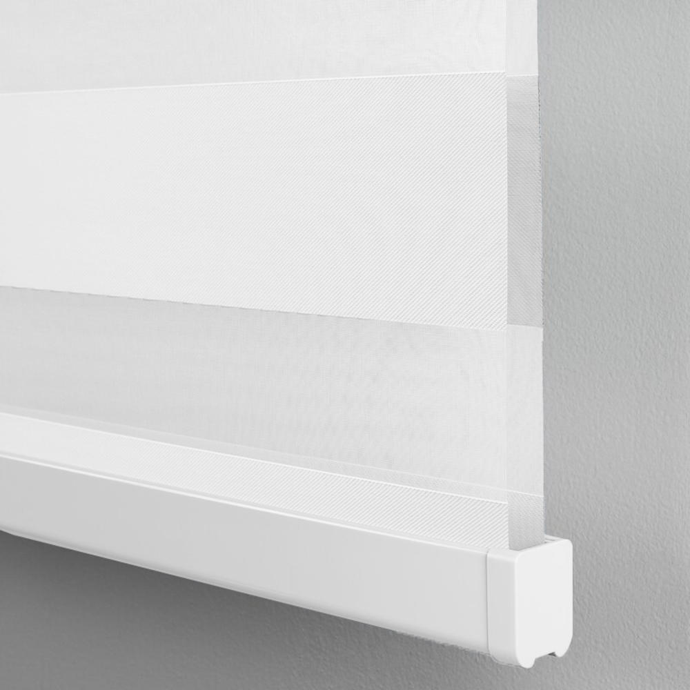 Designer Home Cordless Dual Double-Layered Light Filtering Room Darkening Roller Window Shade