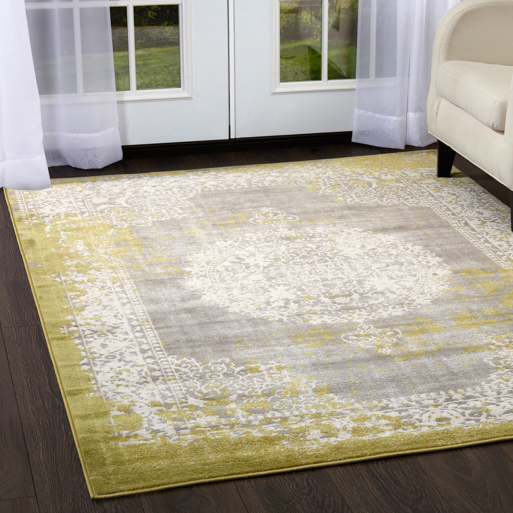 Home Dynamix Area Rugs Sunderland Rug, Green Traditional Area Rugs