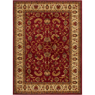 Home Dynamix Area Rugs Royalty Rug 3208 215 Red Ivory