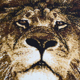 Area Rugs African Lion Lioness Big Cat Beige Area Rug King Of The Jungle Animal Carpet