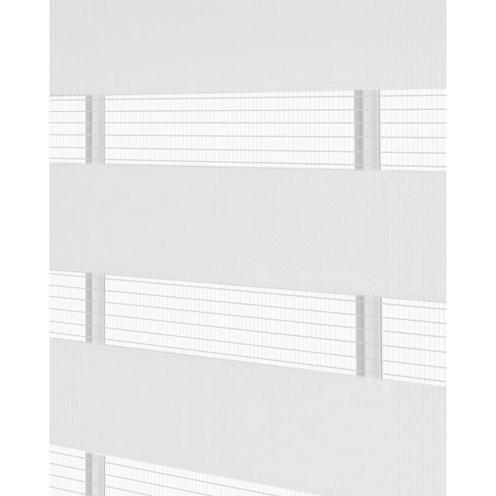 Serenity Home Cordless Serenity Sheer Double Layered  Shade Blind Roller Blinds & Treatments (48x72, White)