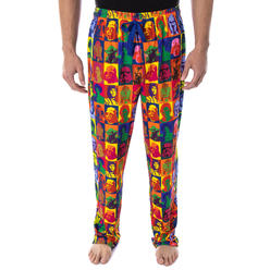 Bioworld Star Wars Pajamas Men's Warhol Pop Art Characters Square Design Loungewear Sleep Pajama Pants