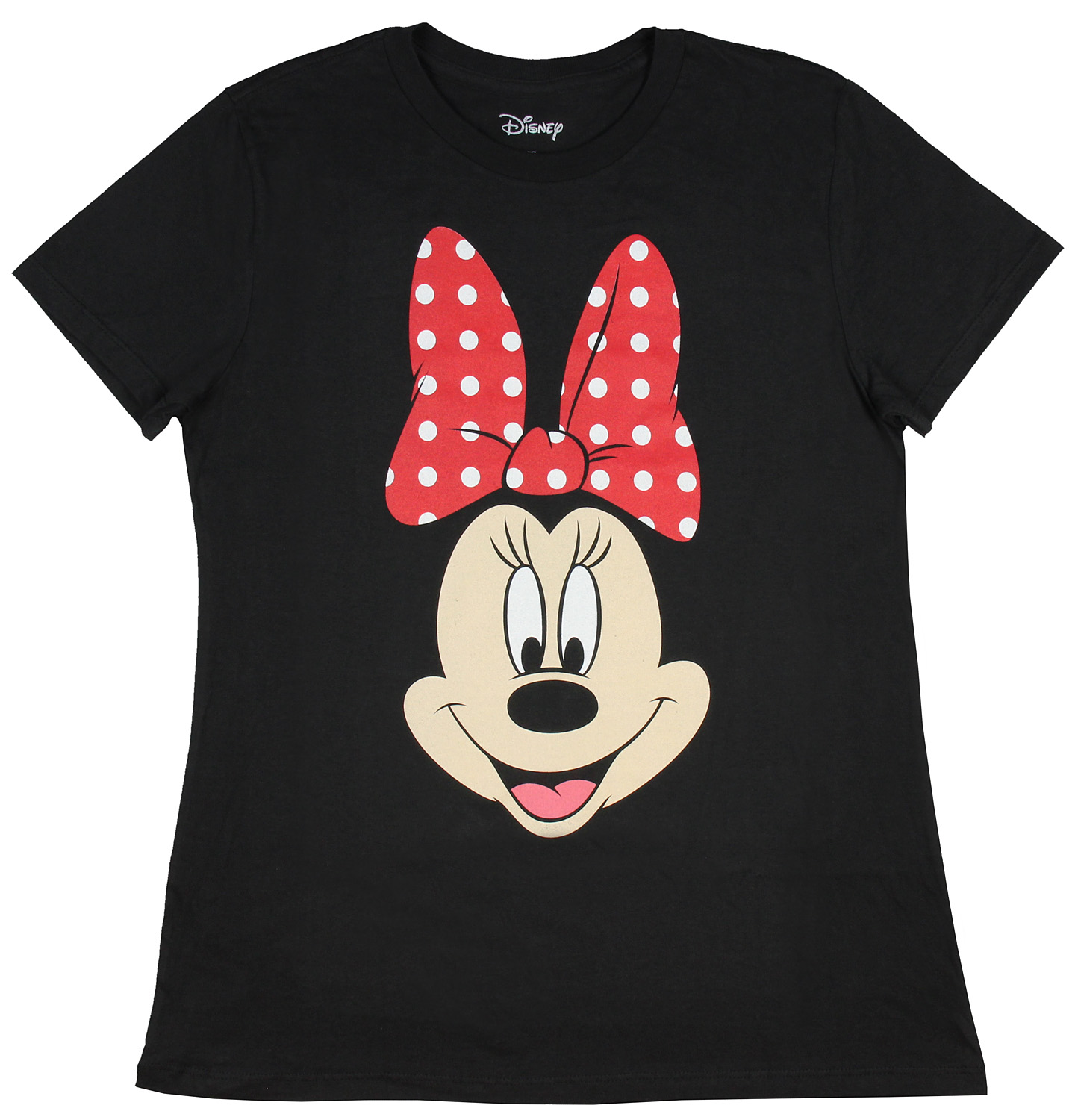 Disney Minnie Mouse Shirt Juniors' I Am Minnie Big Face Officially Licensed Graphic T-Shirt