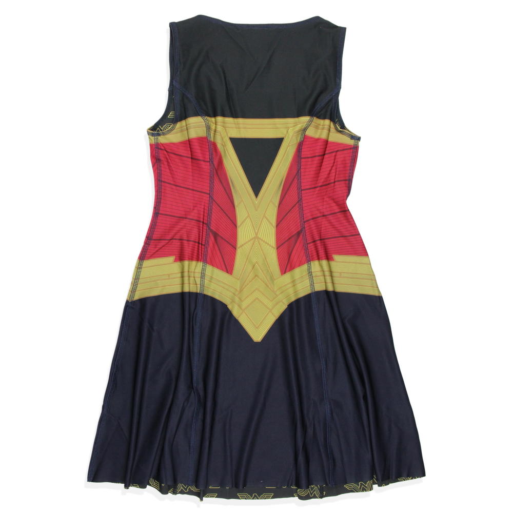 Seven Times Six Her Universe DC Comics Womens' Wonder Woman Reversible Costume Skater Dress