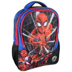 Bioworld Marvel Spiderman And Miles Morales Light-Up Web Slinger 16" Travel Backpack Book Bag