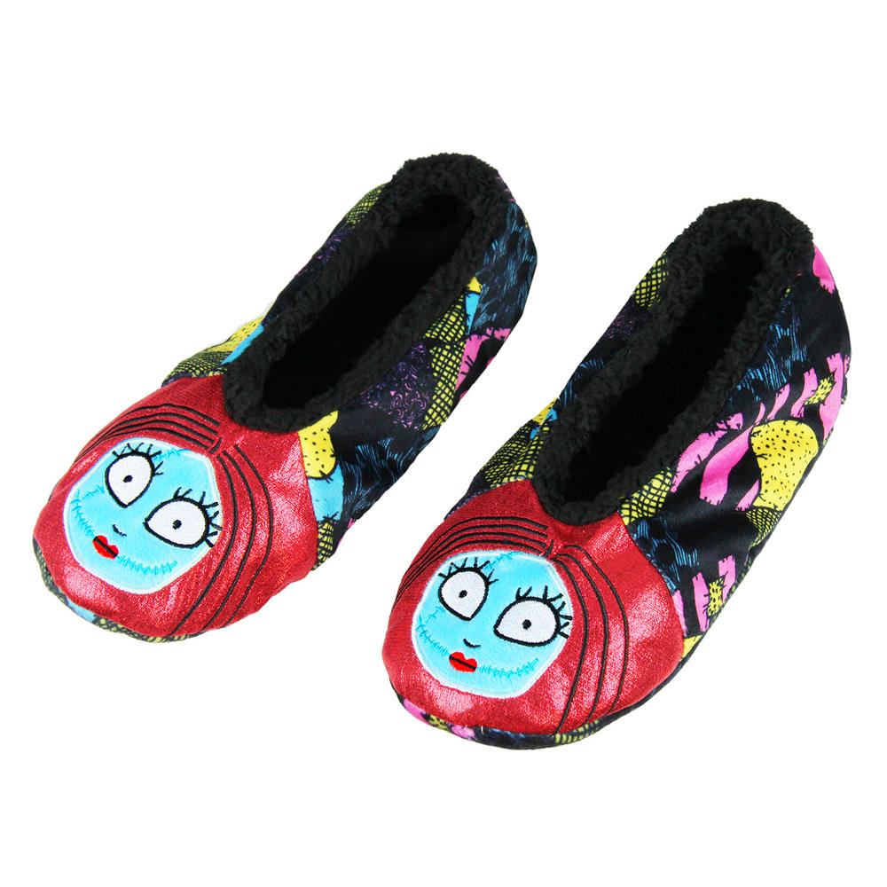 Bioworld The Nightmare Before Christmas Slippers Sally Character Slipper Socks with No-Slip Sole