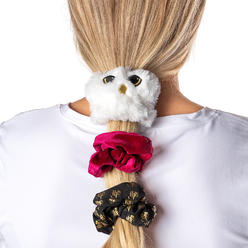 Bioworld Harry Potter Hedwig Owl Scrunchie Set Hair Ties Hair Accessories