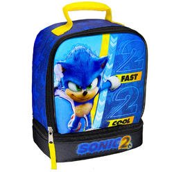 Bioworld Sonic the Hedgehog 2 Fast 2 Cool Dual Compartment Insulated Lunch Box