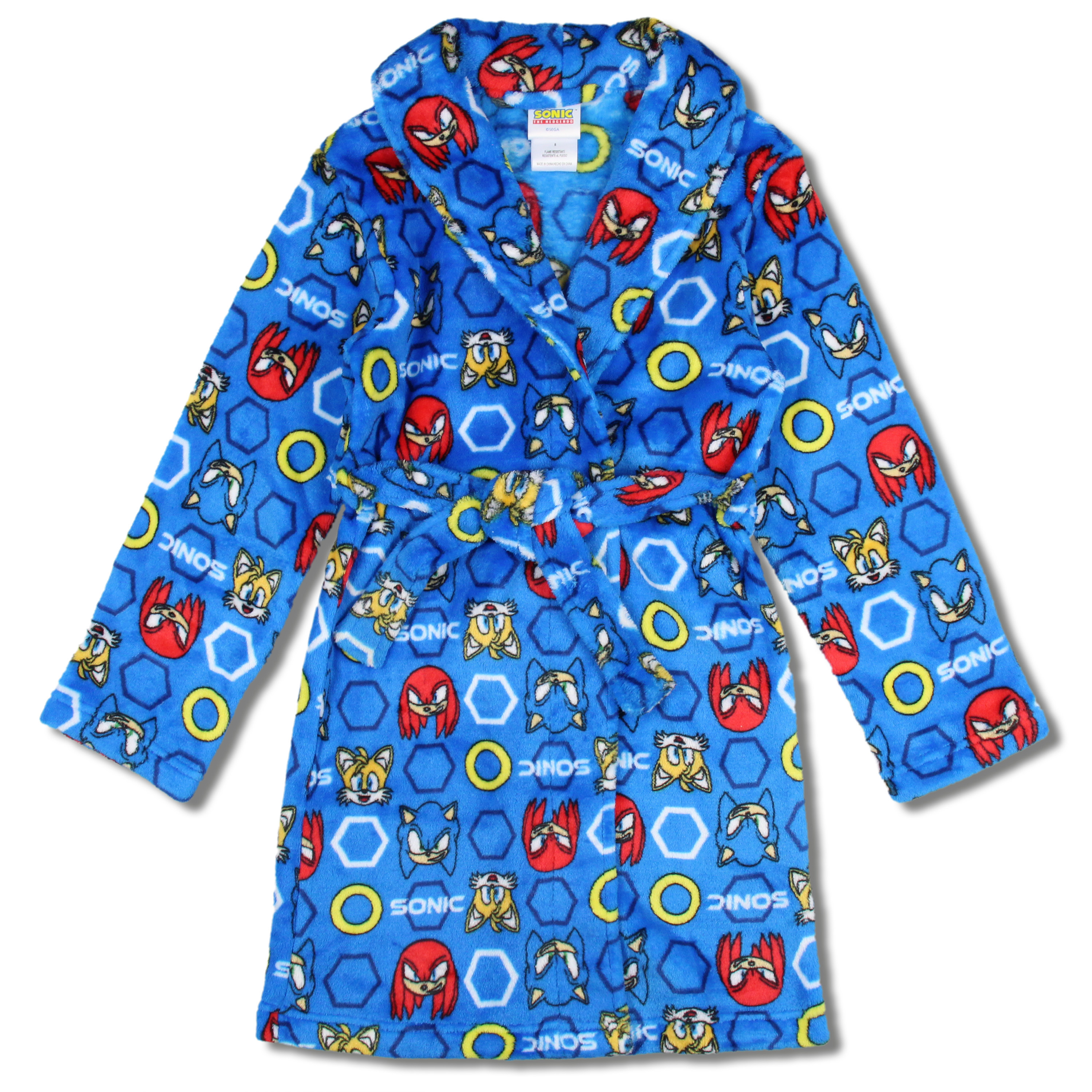 Robe De Chambre Sonic The Hedgehog - Peignoir Polaire Enfant Gaming