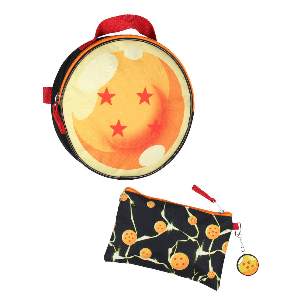 Bioworld Dragon Ball Z Backpack Lunch Box Drawstring Bag Keychain ...