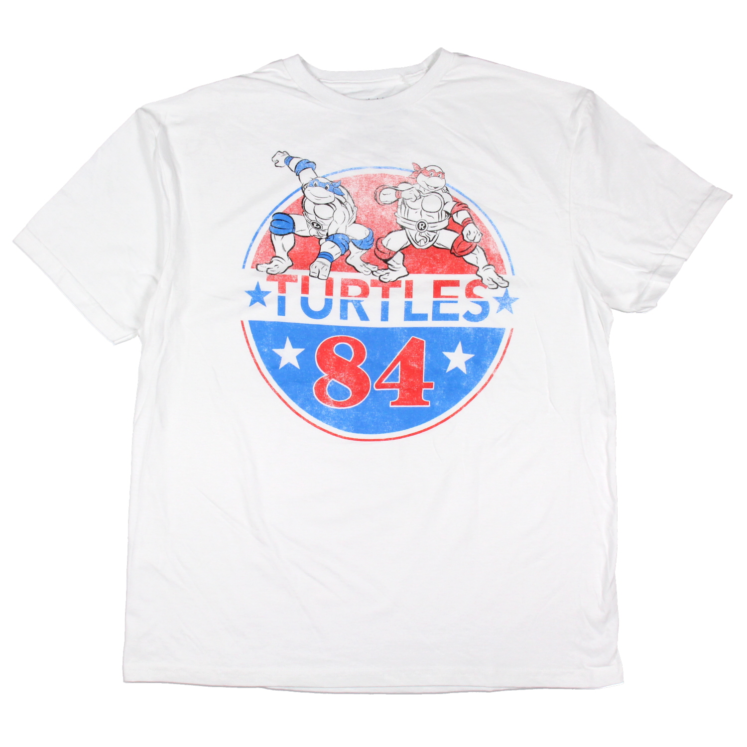 Seven Times Six Teenage Mutant Ninja Turtles Men's Representing in '84 Adult T-Shirt, White