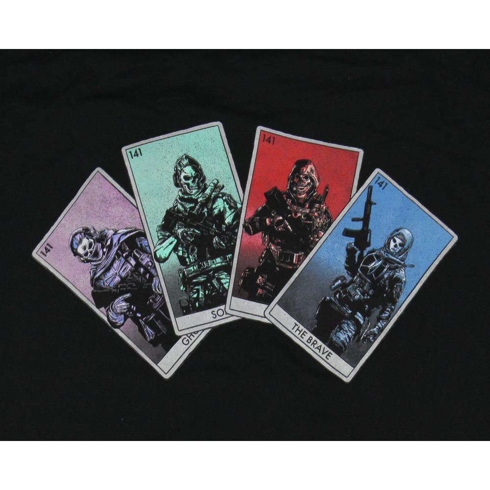 Seven Times Six Call Of Duty Men's Modern Warfare 2 Task Force Tarot Cards T-Shirt
