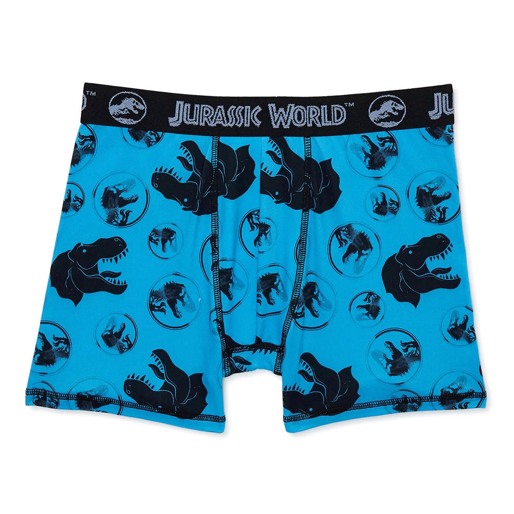 Bioworld Jurassic World Dominion Boys' Movie Inspired 4-Pack Athletic Boxer Briefs Kids Underwear