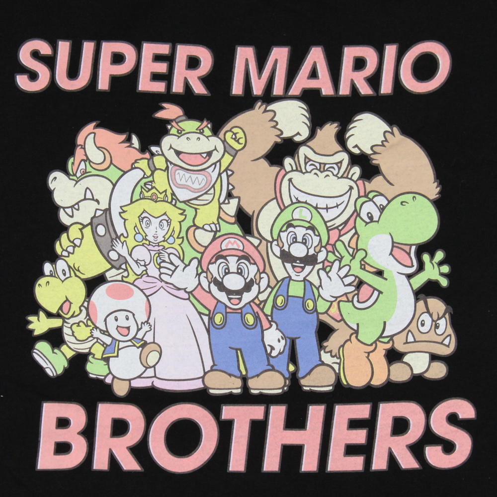 Seven Times Six Super Mario Men's Super Mario Brothers Group Portrait T-Shirt