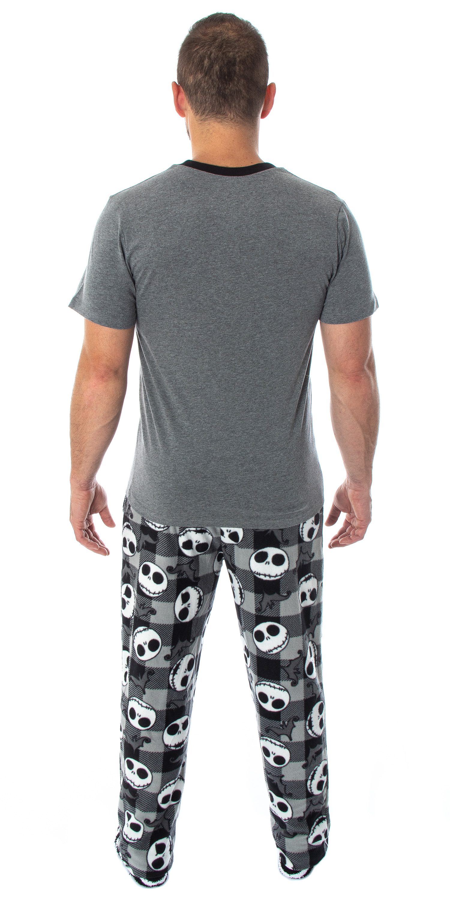 Seven Times Six Nightmare Before Christmas Jack Skellington 3 Piece Gift Set Pajama Pants, Shirt, and Cozy Socks