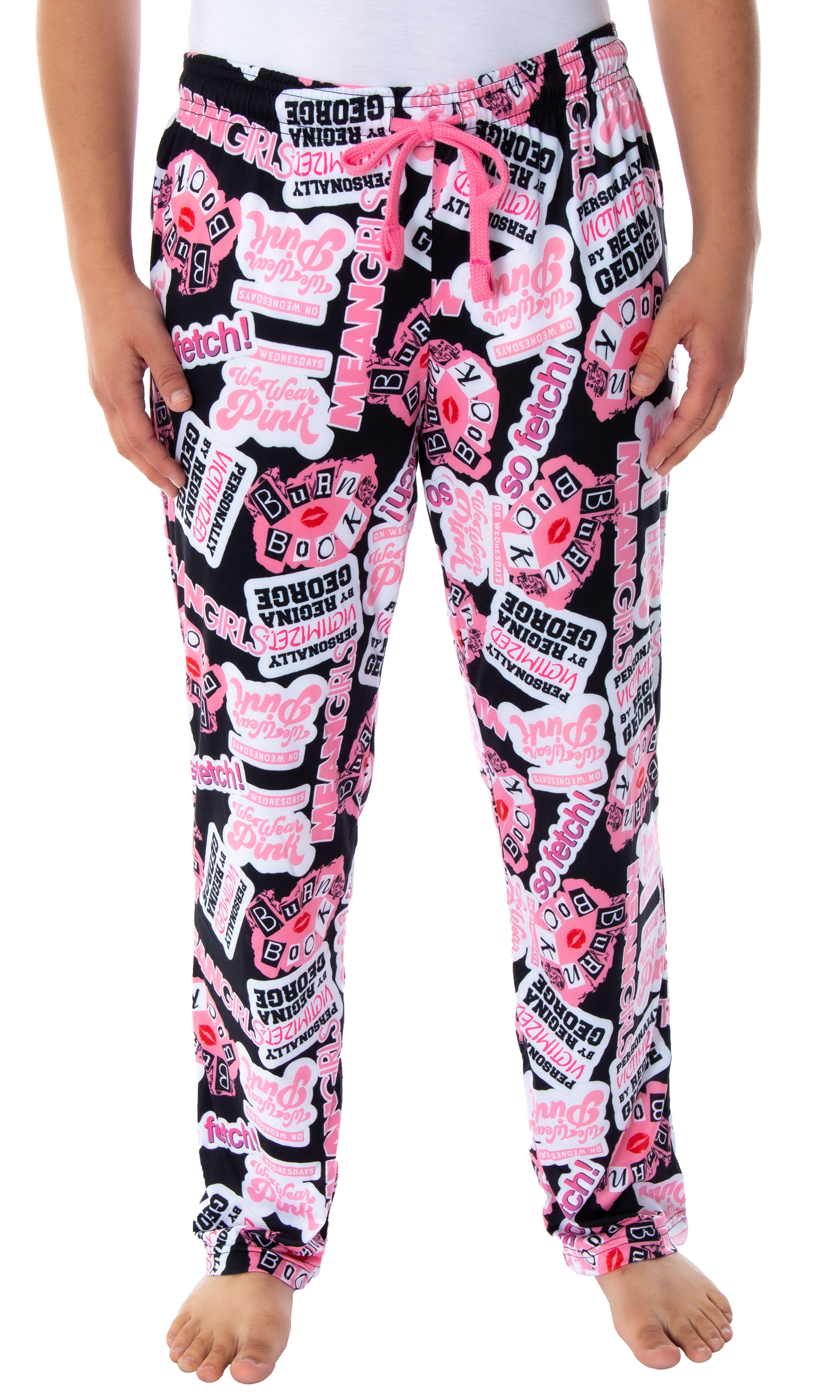 Bioworld Juniors Lounge Pants Bioworld Mean Girls Womens' Burn