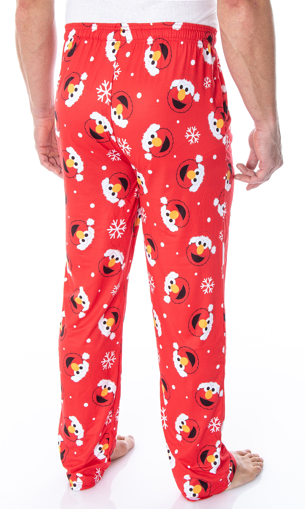 Bioworld Sesame Street Men's Santa Elmo Christmas Holiday Lounge Pajama Pants