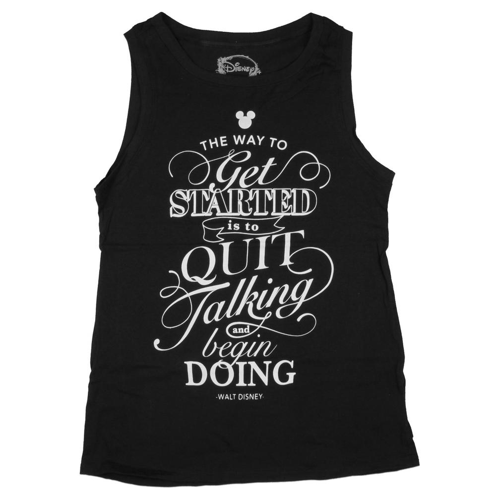 Seven Times Six Disney Juniors The Way To Get Started Walt Disney Quote Muscle Tank