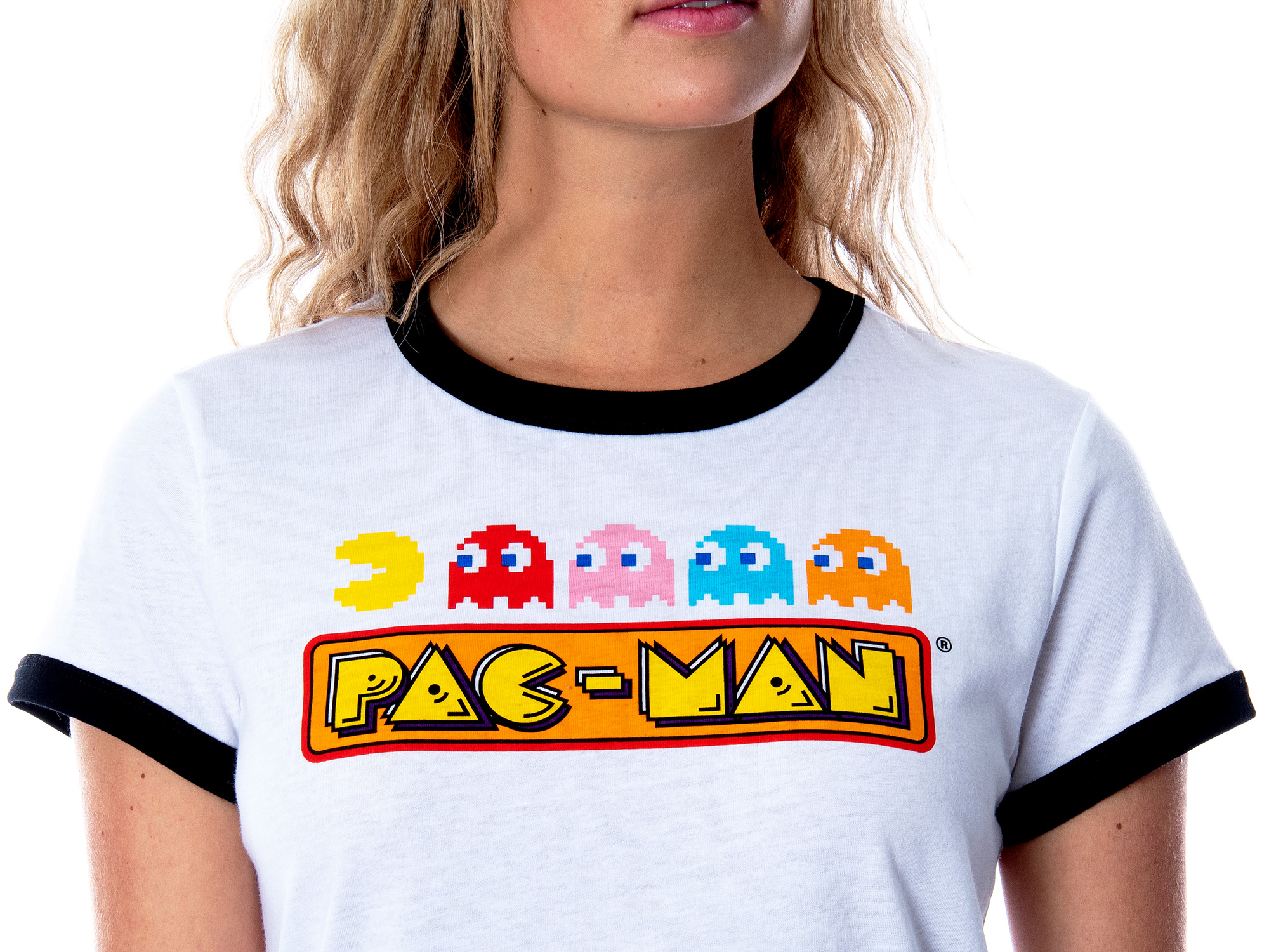MJC Pac-Man Women's Retro Pacman Video Game 3 Piece Matching Pajama Set - Boxer Shorts, Shirt, And Slipper Socks