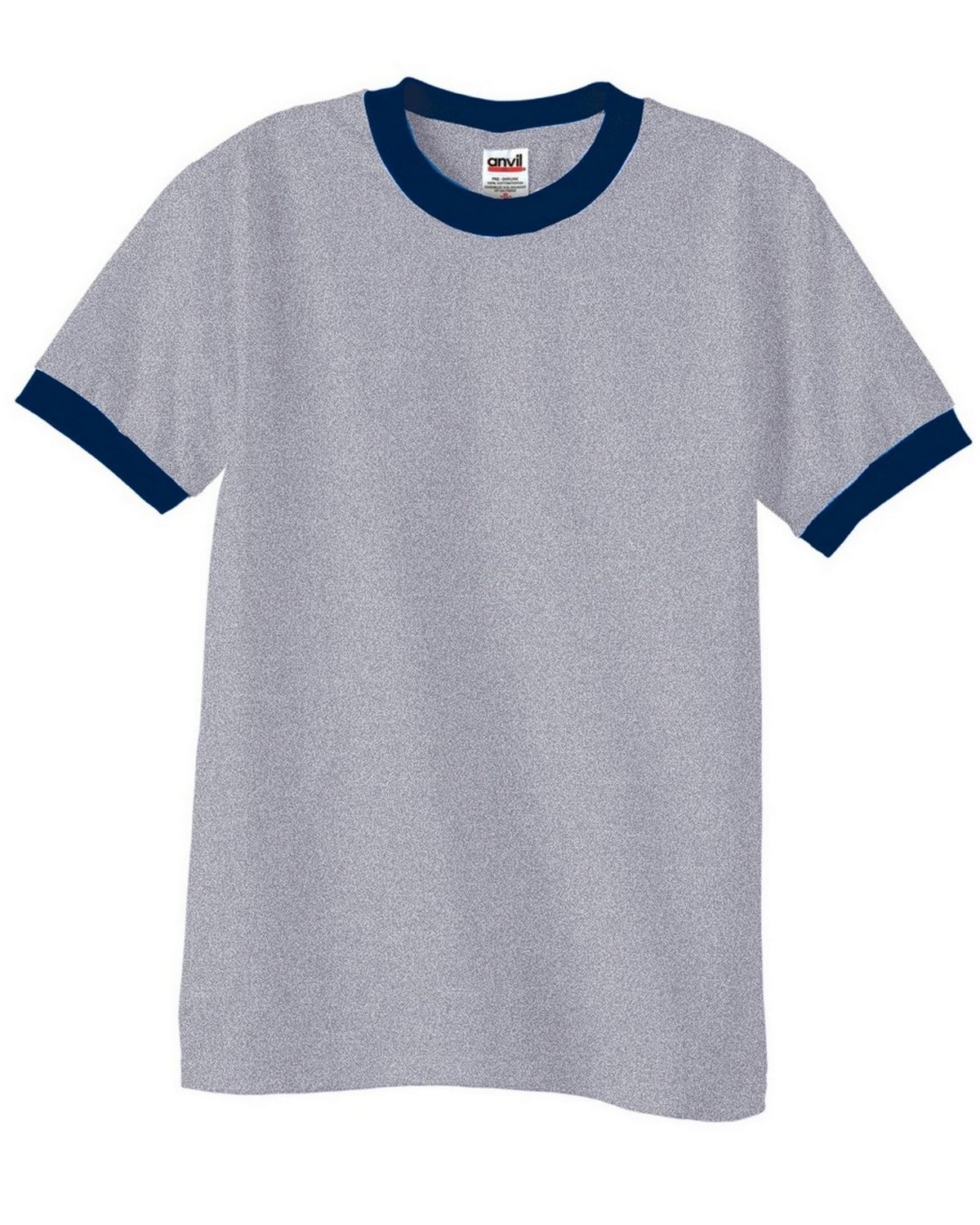 Selected Color is Heather Grey/Navy