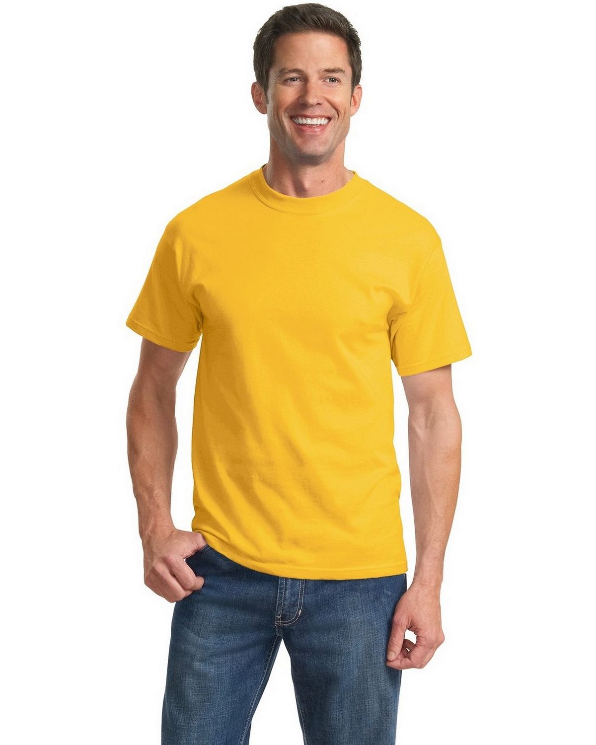Port & Company Men's Essential T-Shirt (PC61T) - Tall Sizes, Heavyweight 6.1 Oz Cotton, Sangria Color