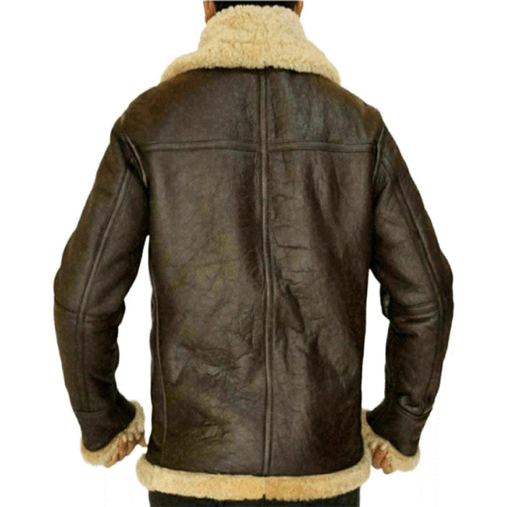 Scin Dark Brown Aviator Bomber Leather Jacket by SCIN - Pack of 2