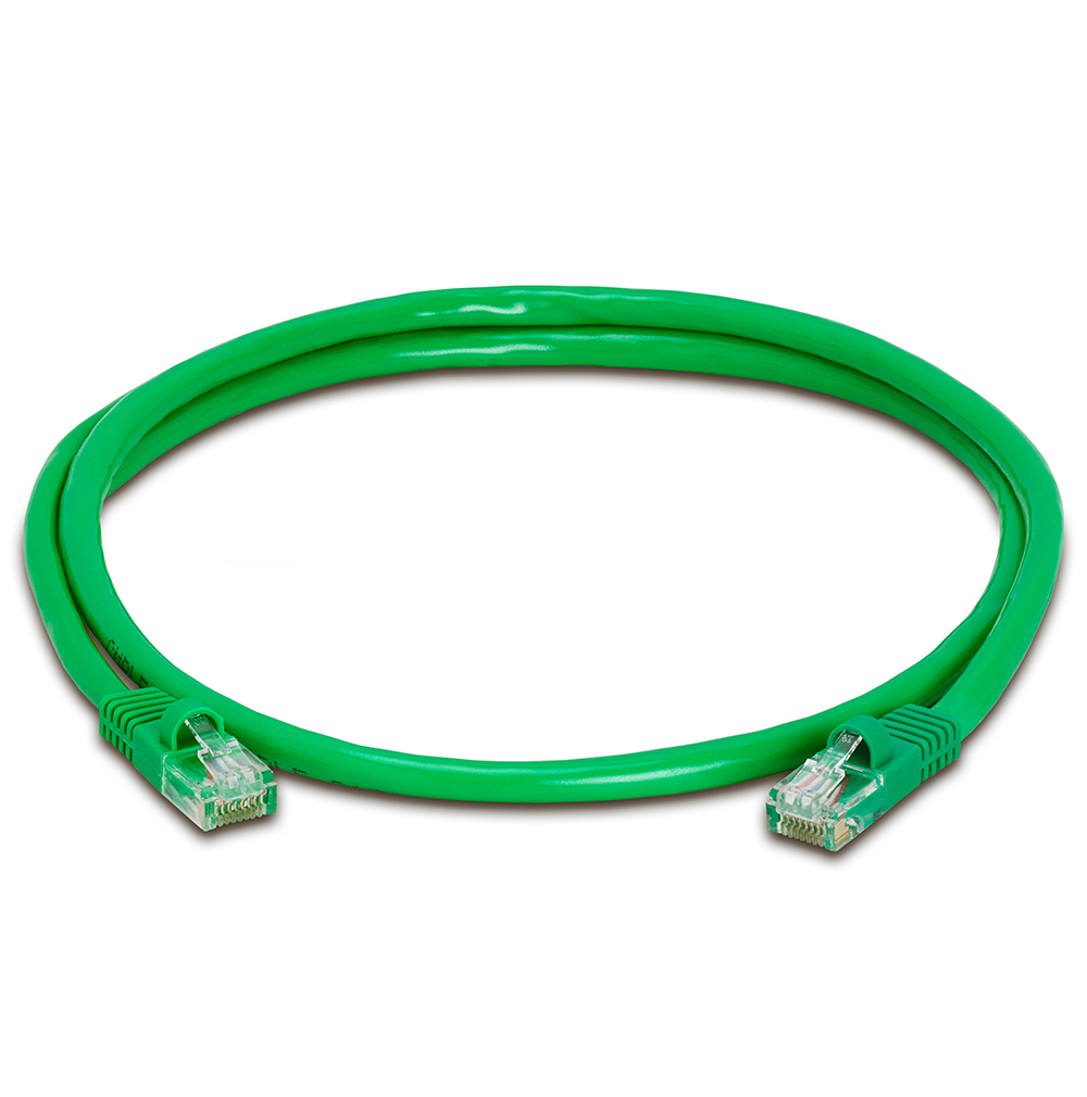Cmple Cat5e Network Ethernet Cable - Computer LAN Cable 1Gbps - 350 MHz, Gold Plated RJ45 Connectors - 3 Feet Green