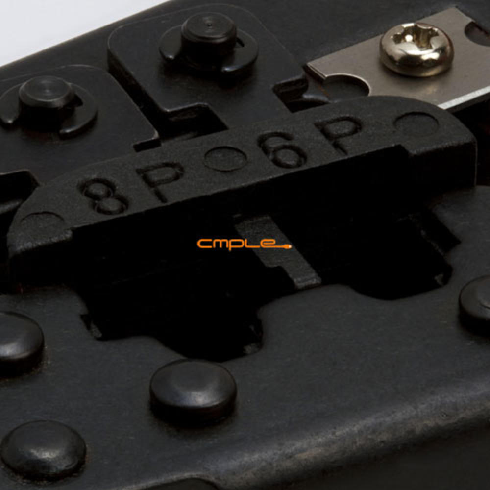 Cmple - Dual Modular RJ12/RJ11/RJ45 Ratchet Crimping Tool