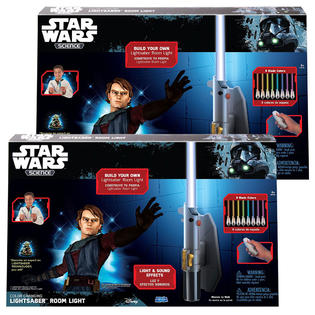 Uncle Milton Set 2 Star Wars Lightsaber Room Lights W